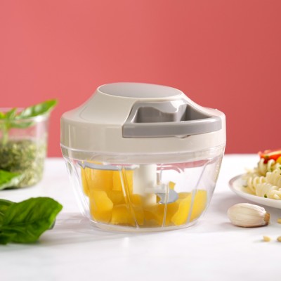 OEM Handy hand powered food chopper stainless steel pull chopper